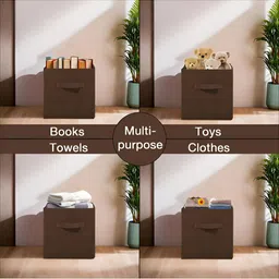 Aura Set of 4 Solid Regular Multi-Utility Wardrobe Organiser image 3