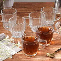 CDI Transparent Solid Glass Transparent Mugs Set of Cups and Mugs-18