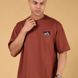 V-Mart Men Printed Applique T-shirt-image-67