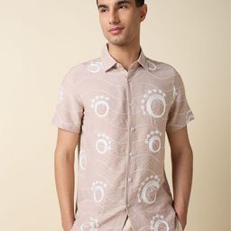 Thomas Scott Men Embroidered Regular Fit Casual Shirt-image-2