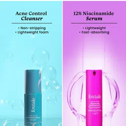FoxTale Acne Control Cleanser - 100 ml & Niacinamide Clarifying Serum - 30 ml image 5