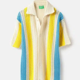 United Colors of Benetton Boys Opaque Striped Casual Shirt-picture-7