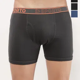 Sporto by Macho Pack Of 4 Mid-Rise Long Trunks-picture-40