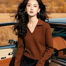 StyleCast Women Shirt Collar Long Sleeves Pullover Sweaters-picture-31