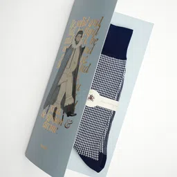 Theater Men Patterned Cotton Calf Length Socks-18