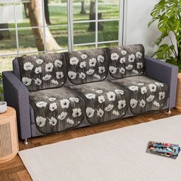 Myntra Elegant Homes Green Velvet Sofa Cover-picture-20