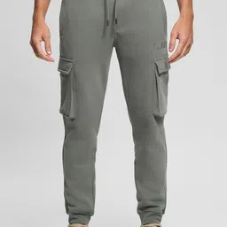 Guess Sterling Green Solid Mid Rise Aldwin Cargo Pant-picture-36