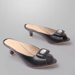 Lavie Kitten Peep Toes with Buckles-45