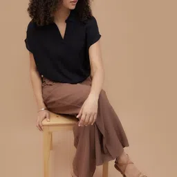 Fame Forever by Lifestyle Shirt Collar Extended Sleeves Top-picture-47