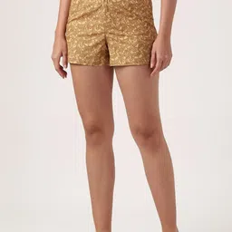 Jolene.club Women Floral Printed High-Rise Shorts-image-82
