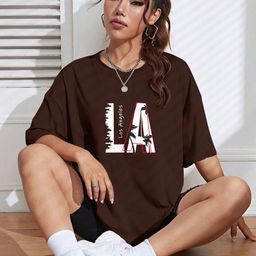 TOGS & TERRE Women Typography Printed Organic Cotton T-shirt-picture-23