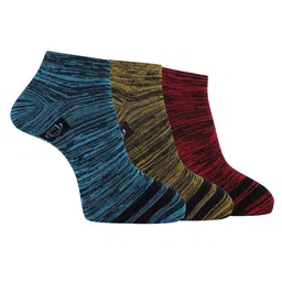 Dollar Men Pack Of 3 Striped Ankle Length Socks-image-30