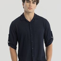 Snitch Men Comfort Cuban Collar Solid Boxy Casual Shirt-image-48