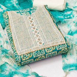 Ishin Embroidered Pure Cotton Unstitched Dress Material-image-48