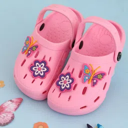 Yellow Bee Girls Printed Clogs-16