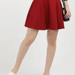 Tommy Hilfiger Women F & F Logo Waistband Flared Mini Skirt-picture-52