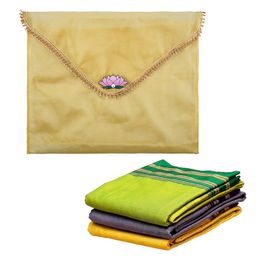 Kuber Industries Gold-Toned Set of 1 Regular Multi-Utility Organisers-3