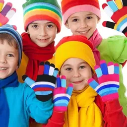 FIRMED STRING Kids-Unisex Multi Wool Gloves image 4