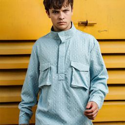 House of Koala Unisex Original Spread Collar Textured Oversized Casual Shirt-image-63