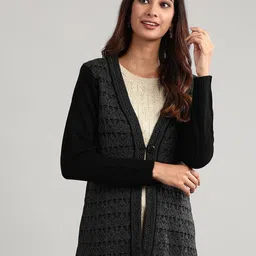 AURELIA Women Floral Self Design Pullover-58
