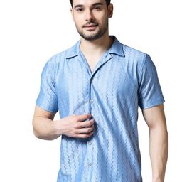KOMPANION Men Opaque Striped Casual Shirt-image-20