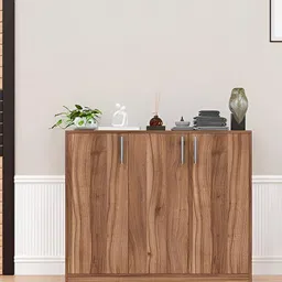 SPYDER CRAFT Brown & Grey Engineered Wood Shoe Cabinet With Storage-picture-21