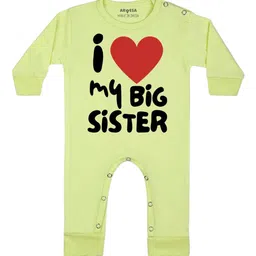Arvesa I love My Big Sister Printed Bodysuit-image-75
