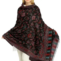 Exotic India Women Floral Woven Design Shawl-picture-27