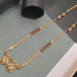SHANKHRAJ MALL gold plated Gold-Plated Metal Mangalsutra-image-95