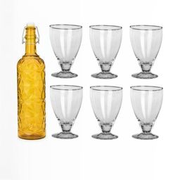 SOMIL Yellow Glass Airtight Can Bottle-image-64