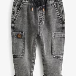 NEXT Boys Pure Cotton Denim Utility Jeans-image-50