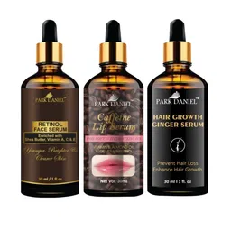 Park Daniel 3Pcs Retinol Face Serum with Lip Serum & Hair Growth Serum - 30ml Each-33