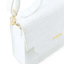 Fastrack Textured Structured Satchel with Bow Detail image 5