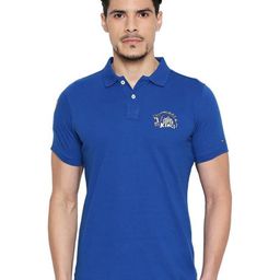 Basics Men Solid Polo Collar Cotton T-shirt-picture-42