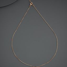 Kushal's Fashion Jewellery Rose Gold-Plated Zircon Studded Party Pendant With Chain-picture-0