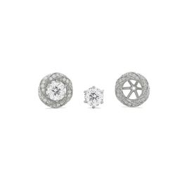 Emori 0.50 CT Swirl Detachable Diamond Studs-image-19