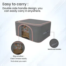 Aura Grey Set of 5 Reusable Drawer Organiser Organisers image 3