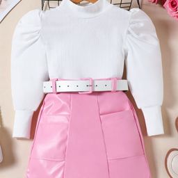 LULU & SKY Girls Top with Skirt-image-67