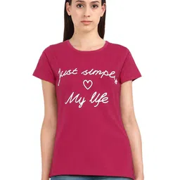 Moda Rapido Women Printed Bio Finish Applique T-shirt-picture-41