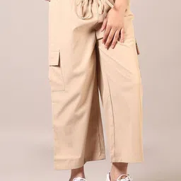 V-Mart Girls Cotton Cargo Trouser-image-63
