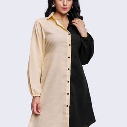 Mast & Harbour Women Colourblocked Shirt Dress-image-39