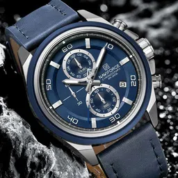 Naviforce Men Printed Straps Analogue Chronograph Watch NF8075 S BE BE-8