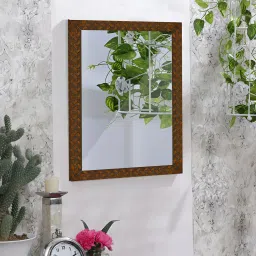 Wall Decorative Reflective Tranquility Brown Mirror for Bathroom & Home Decor Bathroom Mirror-image-19