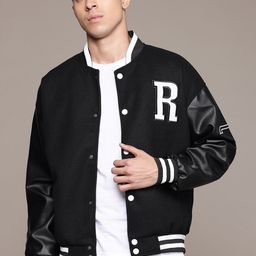 The Roadster Lifestyle Co. Applique Detail Bomber Jacket-picture-25