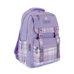 NFI essentials Unisex Checked Printed Backpack-15