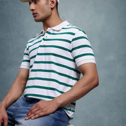 The Roadster Life Co.Multi-Striped Relaxed T-shirt-image-70