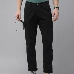 SPYKAR Men Pure Cotton Regular Fit Cargos Trousers-image-88