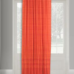 Fabindia Red Striped Cotton Long Door Curtain-image-73