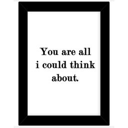 TIED RIBBONS Black & Cream Printed Inspirational Quotes Framed Wall Art-image-67