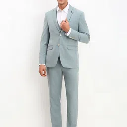 Allen Solly Slim-Fit Single-Breasted 3-Piece Formal Suit-11